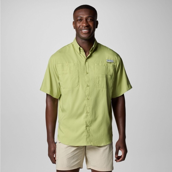 Columbia Men's Pear Tamiami‎ II Short Sleeve Shirt Sz L - Picture 1 of 7